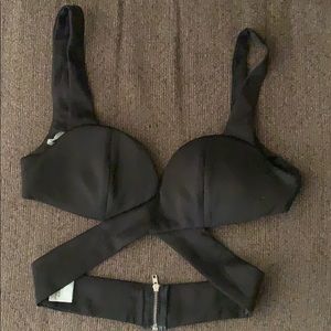 Tobi black Crop top